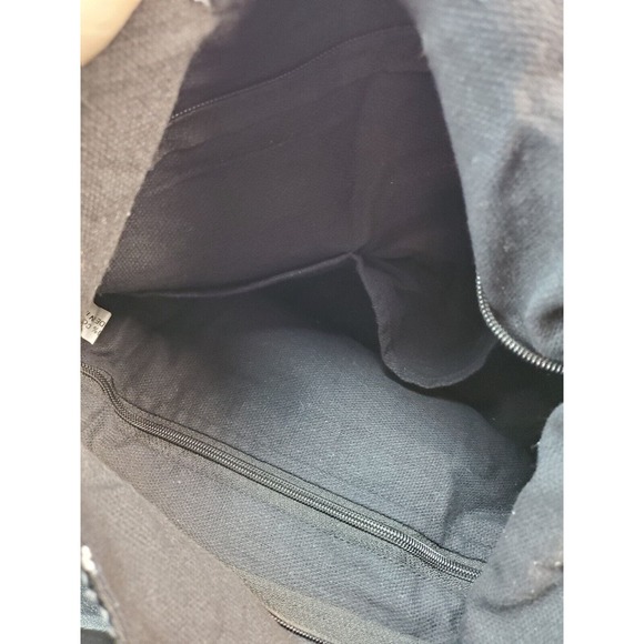 Tribe Azure Shoulder Bag Womens Black White Aztec Cotton Handcrafted Closure Zip - Picture 8 of 10